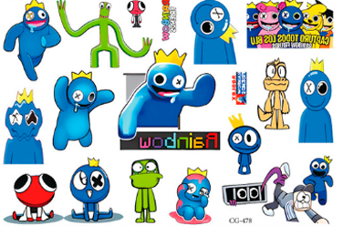 Tatuagem Temporária - Rainbow Friends