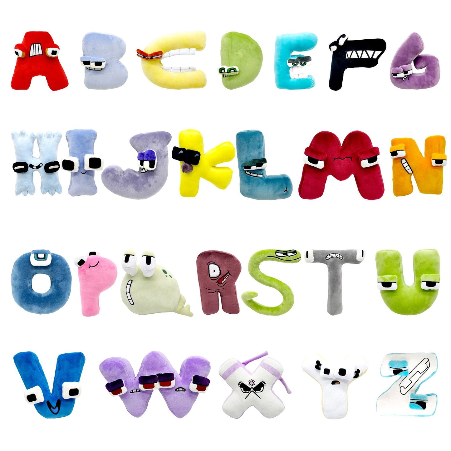 Alphabet Lore - Pelúcias do Alfabeto